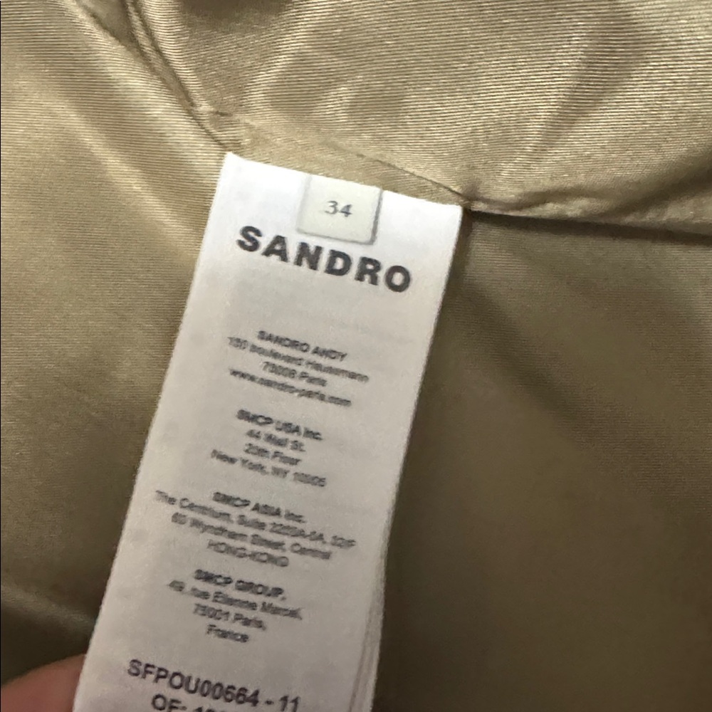 Sandro Cream Teddy Jacket for Women - Picture 4 of 8